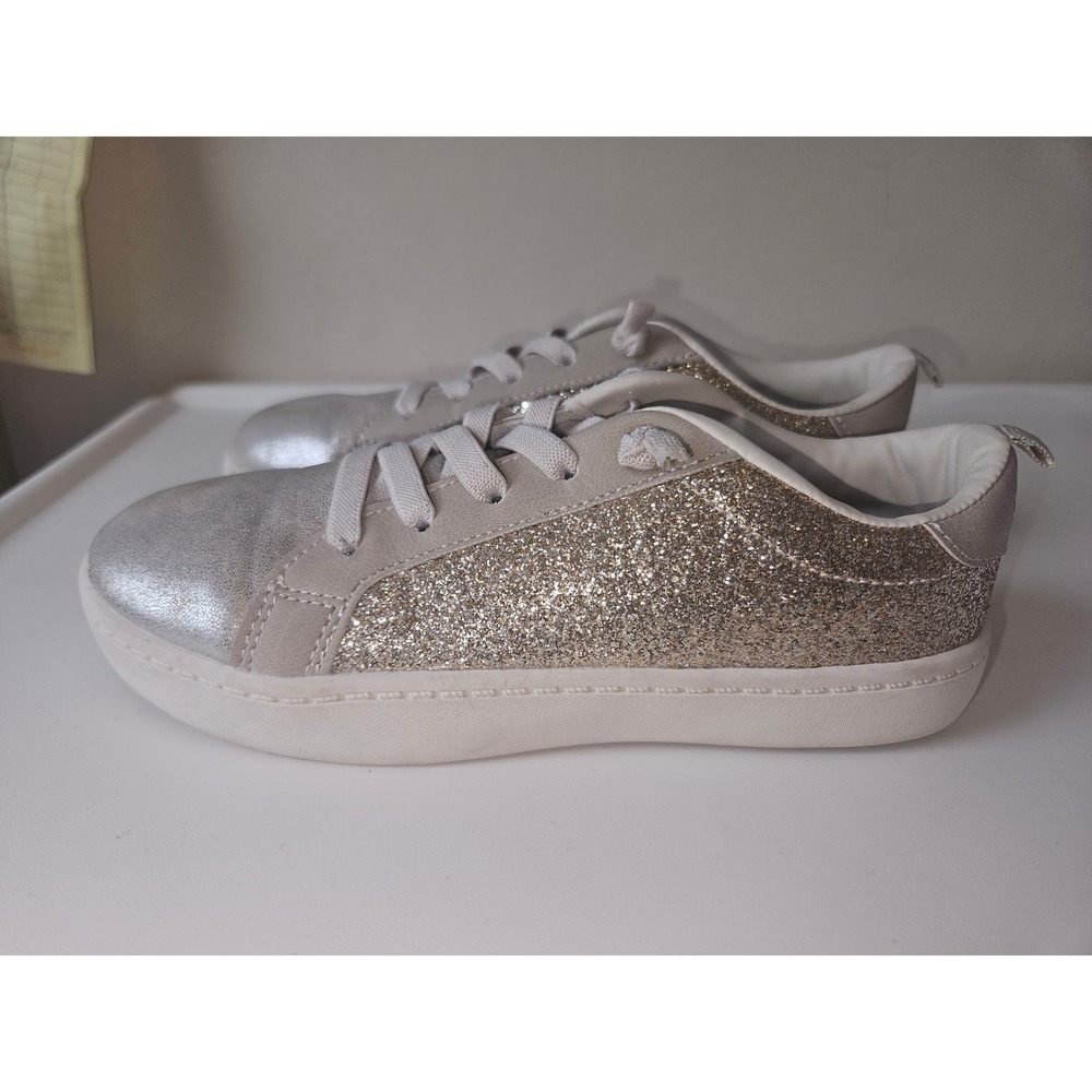Carters Glitter Sneakers Girls Casual Shoes Sparkle Silver Gold Toddler